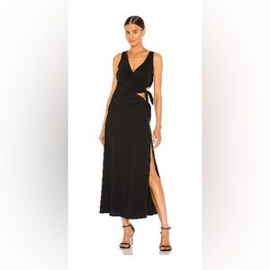LPA Raina Elegant Black Evening Dress